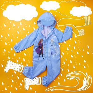 Combinaison de pluie imperméable en polyester pour enfants, style dessin animé, avec capuche, pour filles, randonnée en extérieur - Product Image 4