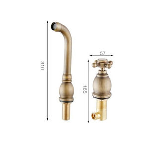 <span class=keywords><strong>Grifo</strong></span> de baño montado en la pared de <span class=keywords><strong>tres</strong></span> orificios con doble manija antigua, <span class=keywords><strong>grifo</strong></span> de agua moderno termostático para <span class=keywords><strong>lavabo</strong></span>, <span class=keywords><strong>grifo</strong></span> de <span class=keywords><strong>lavabo</strong></span> antiguo - Product Image 3