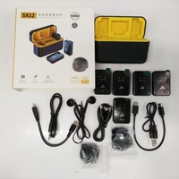 Tragbares Kabelloses Lavaliermikrofon SX12 für Outdoor-Livestreaming 2,4G 2-in-1 Hochauflösendes Geräuschunterdrückendes Ansteckmikrofon