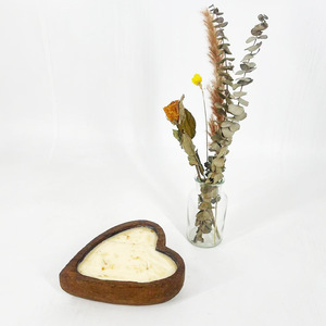 Cuencos de Madera de Diseño Personalizado, Cuencos de Madera Estilo Vintage para Velas, Cuencos de Madera con Forma de Corazón Directo de Fábrica para San Valentín - Product Image 4