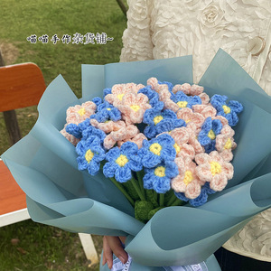 Ramo de Flores Artificiales de Crochet DREA, Regalo para el Día de San Valentín, Decoración de Bodas, Productos Hechos a Mano - Product Image 3