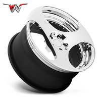 Rines Forjados 5x112 5x120 para Autos de Carreras, Rines Cromados para Porsche, Dodge Ram, Charger, Challenger, Durango