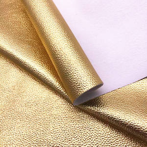 Metal Lichi Faux Leather PU Leather para bolsos Fundas de teléfono Tela DIY Acabado elástico para muebles Zapatos decorativos Tapicería - Product Image 5