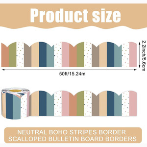 10M/Rollo de Adhesivos Decorativos Independientes para Fiestas, Borde Autoadhesivo para Tableros de Anuncios, Suministros para Aulas, Oficinas y Fiestas - Product Image 4