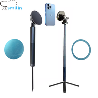 Monopode extensible en aluminium 14 or pod magnétique support de téléphone de golf trépied bâton support de pointe