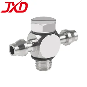 JXD-Conector metálico de junta de aire tipo T con rosca M5, accesorios de piezas neumáticas SMC, de 1, 2, 2, 1, 2, 2, 2