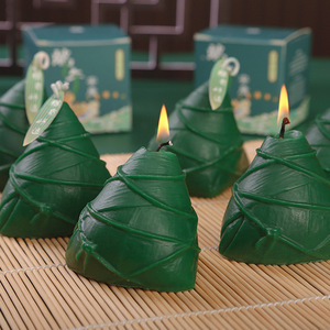 เทียนหอมรูปทรงอังจู ซงจื่อ 4 ก้อน ใช้งานได้นาน 12 ชั่วโมง กำจัดกลิ่นไม่พึงประสงค์ ของขวัญเทศกาลเรือมังกร ของที่ระลึก - Product Image 4