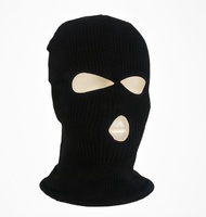 Masque de ski d'hiver à 3 trous, bonnet à capuche, masque tactique