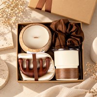Coffret Cadeau Promotionnel d'Entreprise Personnalisé : Masque Oculaire en Papier Durable, Peigne de Massage, Mug de Voyage, Panier de Relaxation – Fournisseur en Gros avec Impression UV