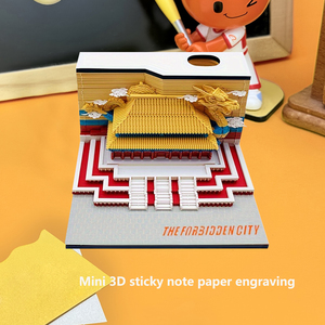 Set Personalizzato con Calendario da Scrivania 3D Inciso, Blocco Note e Segnalibro con Stampa Digitale su Carta <span class=keywords><strong>Mamo</strong></span> per Souvenir di Compleanno - Product Image 1
