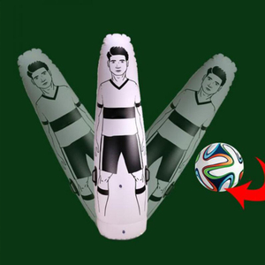 Maniquí Inflable de PVC Blanco y Negro de 70 Pulgadas, Plegable y Portátil, para Entrenamiento de Agilidad en Fútbol Americano - Product Image 3