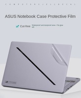 Stok harga pabrik tersedia kulit ajaib komputer buram transparan untuk Pvc Asus Rog
