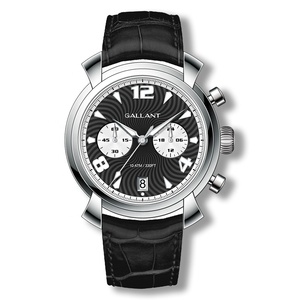 Montre personnalisée Marque supérieure Montre analogique de créateur verte argentée multifonction avec calendrier à la mode et chronographe pour hommes - Product Image 4