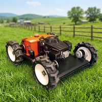 Tondeuse à gazon robotisée portable VTW550, largeur de coupe 550 mm, 4 roues, télécommande 200 m, démarrage électrique, CE, pour jardin résidentiel