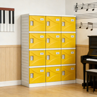 Casier d'étudiant en plastique ABS, étanche, avec serrure à combinaison, durable, armoire de rangement scolaire, casier de rangement pour salle de sport, bureau