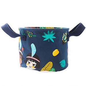 Custom Size Rectangular Cotton <b>Laundry</b> Hamper <b>Foldable</b> Mini <b>Basket</b> with Printed Fabric for Storage - Product Image 4