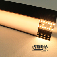 Profilé en aluminium pour bande lumineuse LED ALU5050, lumière suspendue circulaire pour plafond