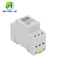 1NO 1NC Din Rail Fasa Tunggal Mingguan 7 Hari Programmable Digital 12v Dc Time Switch Relay Timer AC/DC 12V 24V 48V 110V AC220