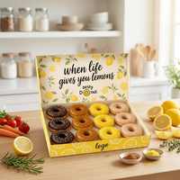 Boîte à biscuits de pâtisserie de haute qualité, écologique, avec impression, en carton ondulé, finition mate, carrée, avec logo