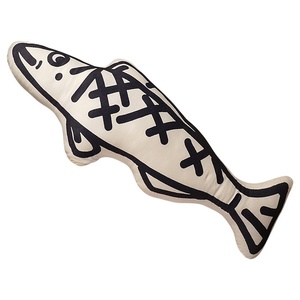 Coussin de bureau en forme de poisson, populaire sur internet, avec motifs graffiti amusants, en peluche de poisson séché, rembourré en coton PP, pour la sieste au bureau - Product Image 5