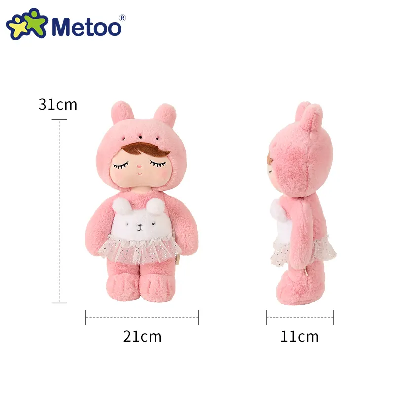 Boneca Metoo poupée 2024 nouveau Kawaii lapin Animal Peluches doux peluche Figure jouets OEM personnalisé jouets en peluche sur mesure