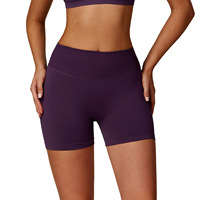 Haute qualité sans couture taille haute Yoga Shorts femmes serré hanche-levage taille haute vêtements de sport personnalisé sport motards Shorts