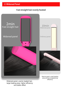 Piastra professionale per capelli rosa caldo cepillo de dientes strumenti per capelli 480F ferro piatto cepillo de dientes raddrizzare ferro - Product Image 6