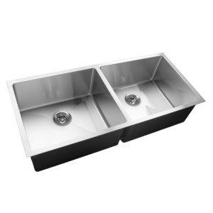 RD-4219 Modern Large Double-Bowl Rectangular Stainless Steel <b>Kitchen</b> <b>Sink</b> 50/50 9" Depth 1.0-3.0mm Thickness Made in Malaysia - Product Image 2