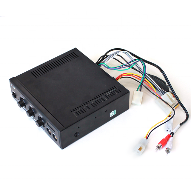 Factory Supplier's On-Board Class a 4-Channel 12-24V Power Amplifier with Built-In Equalizers BUSVOD QJ-009