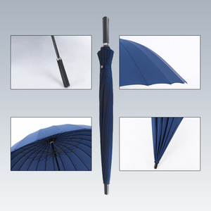 Paraguas Recto de 24 Varillas, Estructura de Aleación de Nylon, Apertura Manual, Regalo Empresarial, Paraguas Publicitario, Protección Solar y contra la Lluvia, Diseño Minimalista - Product Image 2