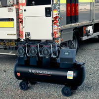 Compresseur d'air sans huile ultra-silencieux pour pneus de voiture-Portable et gonflage rapide