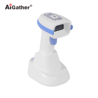 Escáner de Código de Barras Automático, Escáner de Código de Barras Inalámbrico de Mano, Pistola de Escaneo de Código QR con Bluetooth y Base