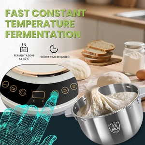 Robot pâtissier électrique domestique 7L en acier inoxydable avec crochet pétrisseur, 3 vitesses, haute efficacité, pour pâte à gâteau et farine - Product Image 5