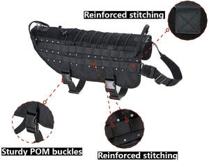 Rompi Anjing Taktis Kualitas Dapat Disesuaikan <span class=keywords><strong>Harness</strong></span> Operasi <span class=keywords><strong>Molle</strong></span> Oxford - Product Image 4
