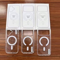 Funda Magnética Transparente Premium para Teléfono, Carcasa Cristalina a Prueba de Golpes con Protector de Cámara para Compradores Mayoristas