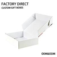 Boîtes d'expédition florales auto-érectables en carton ondulé avec logo personnalisé, fermeture magnétique, écologiques, en carton cuivré pour emballage de bougies