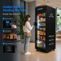 Distributeur automatique de boissons et de collations CE FCC avec caméra IA et système de paiement, machine de vente combinée entièrement automatique