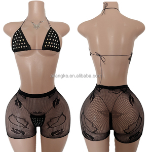 Conjunto <span class=keywords><strong>de</strong></span> Ropa Exótica <span class=keywords><strong>de</strong></span> Pole Dance para Discoteca <span class=keywords><strong>de</strong></span> 3 Piezas Trajes <span class=keywords><strong>de</strong></span> Stripper al Por Mayor <span class=keywords><strong>de</strong></span> Baile Exótico - Product Image 5