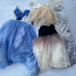 Arcobaleno seconda mano usato signore festa di nozze abito da sera usato donna vestito balla - Product Image 2