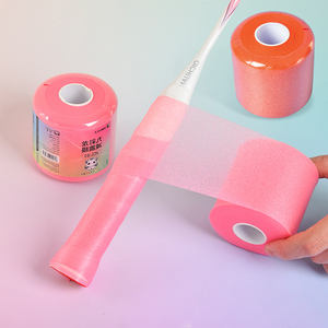 Raquette de Badminton de <span class=keywords><strong>Tennis</strong></span> en Éponge Douce Surgrip Haute Élasticité Poignée Absorbant les Chocs Membrane Amortisseur Grip Skin Sports Safety - Product Image 3