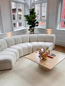 Lusso soggiorno mobili di qualità in tessuto Royal classico divano Set mobili soggiorno casa Hotel Villa divano moderno