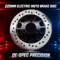 Disque de frein électrique pour moto 220 mm, diamètre intérieur 58 mm, épaisseur 4 mm, pour pièces de performance de trottinettes électriques, certifié IATF 16949