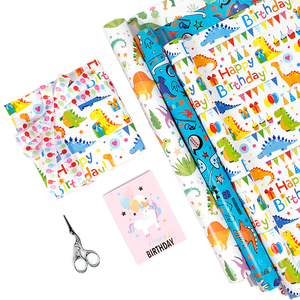 High Quality Wholesale 80g Christmas Art <b>Paper</b> 43*300cm Disposable Silicone Luxury Custom Birthday Gift <b>Wrapping</b> <b>Paper</b> Roll - Product Image 1
