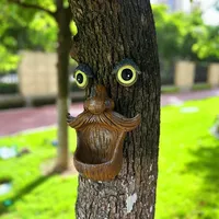 Fabrieksgemaakte hars handgeschilderde vogelvoederbak voor buiten, tuin, hangende dierenfiguur, creatief fruit/dieren ambachtelijk ornament