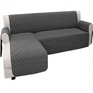 Funda de Sofá Seccional Reversible en Forma de L, Resistente a las Manchas, Lavable a Máquina, para Perros y Gatos, Color <span class=keywords><strong>Gris</strong></span> Oscuro Grande - Product Image 1