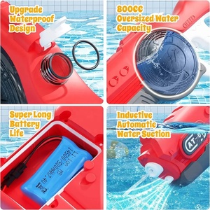 800ml automatische Saug-Wasser pistole mit großer Kapazität und Musik für Kinder im Freien - Product Image 4