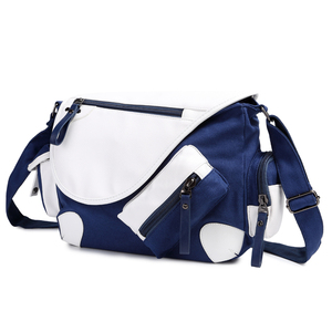 Nuova Borsa a Tracolla in Tela Bicolore alla Moda con Logo Personalizzato, Impermeabile con Chiusura Magnetica per Viaggi all'Aperto - Product Image 2