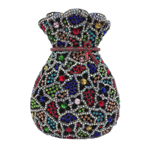<span class=keywords><strong>Pochette</strong></span> d'argent glamour avec <span class=keywords><strong>strass</strong></span> en cristal <span class=keywords><strong>Pochette</strong></span> de fête décontractée scintillante avec doublure en PU pour les mariages Galas Fashion Shows - Product Image 1