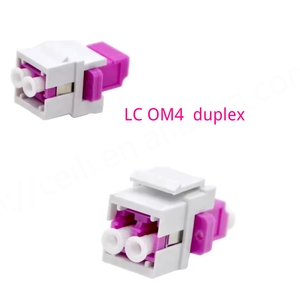 LC Multimode Duplex Fibre Optique Keystone Veste Coupleur Adaptateur Intérieur Extérieur Utilisation 4G 3G Réseaux Wi-Fi - Product Image 6