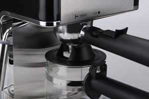 Machine à café électrique portable semi-automatique italienne de haute qualité 800W, 10 tasses, usage domestique, boîte à lait, 1000 grains de café inclus - Product Image 5